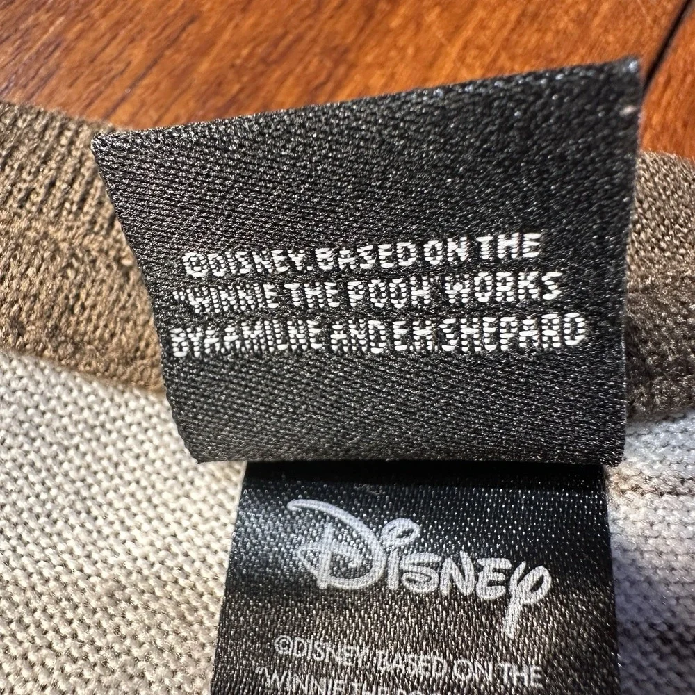 Disney‎ Winnie the Pooh Pajama Set Womens Medium Brown Knit Joggers 2pc - Picture 9 of 12